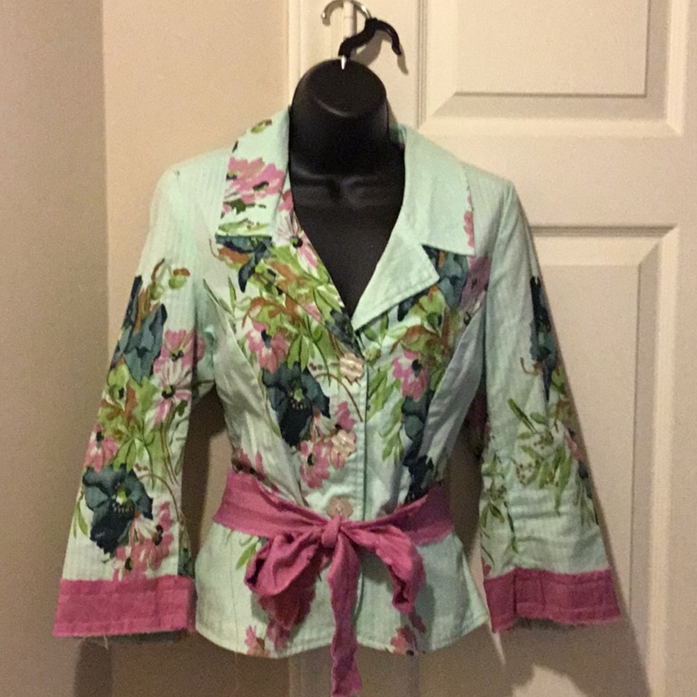 Floral blazer